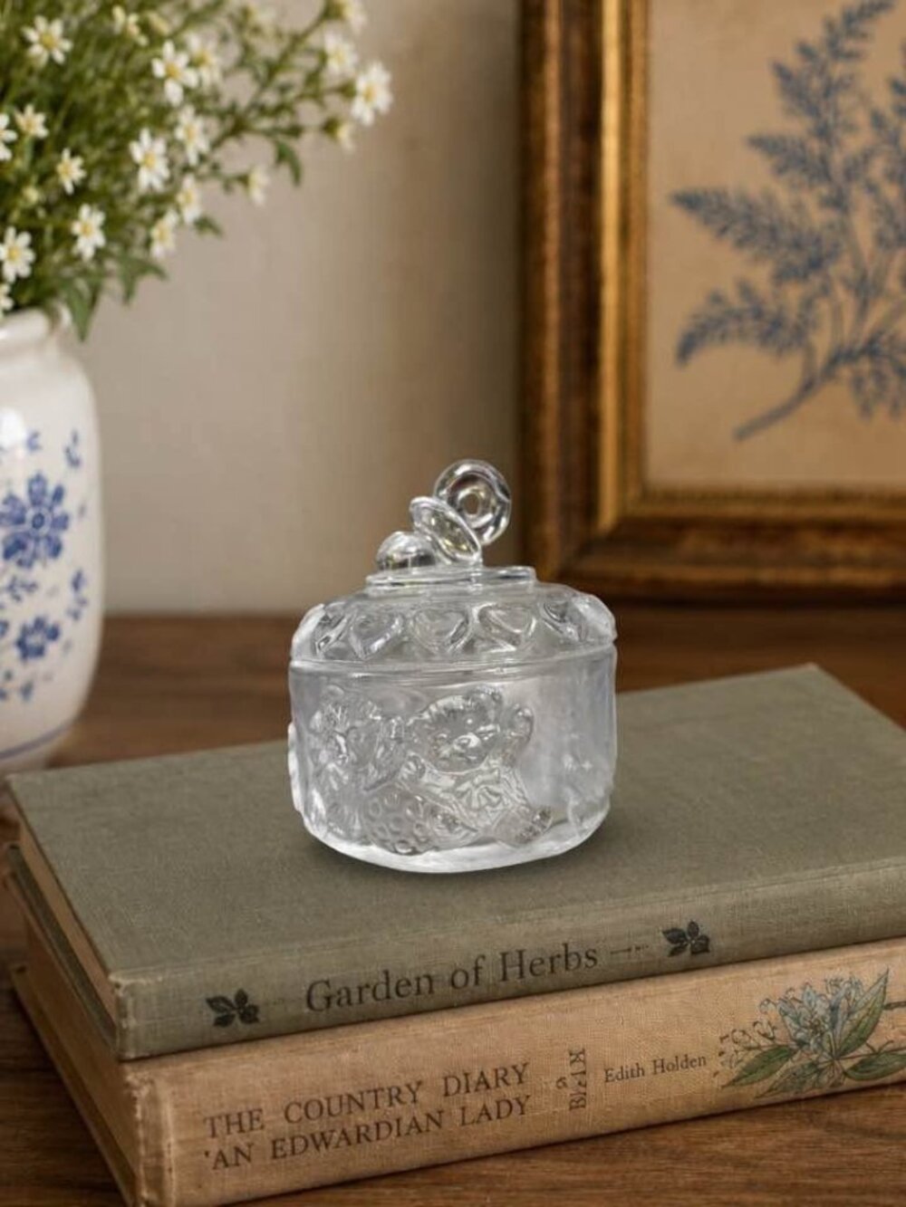 Forever Favors Crystal Clear Pacifier Box 24 percent lead Crystal Keepsake Jar - Picture 8 of 8